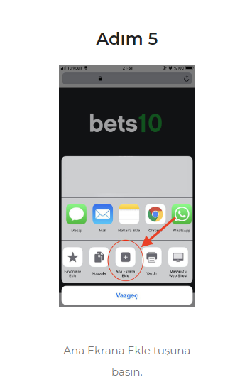 Bets10 Mobil Uygulama