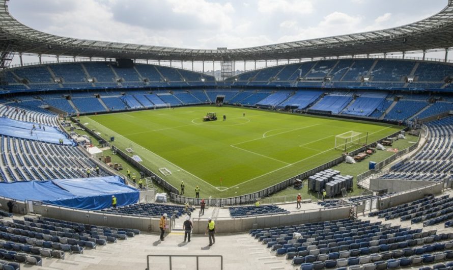 Beşiktaş Tüpraş Stadyumu’nda UEFA Finali İçin Hazırlıklar